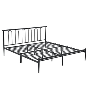 Metallbett Tampere in versch. Größen Schwarz en.casa
