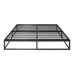 Metallbett Trerunta Stahl Schwarz [en.casa]