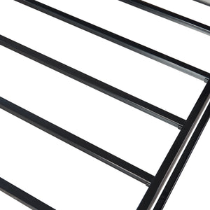 Metallbett Trerunta mit Matratze Stahl Schwarz [en.casa]