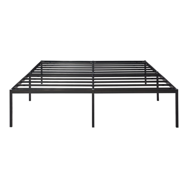 Metallbett Vårdö mit Matratze [en.casa]