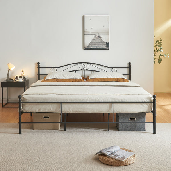 Metallbett Florenz mit Matratze [en.casa]