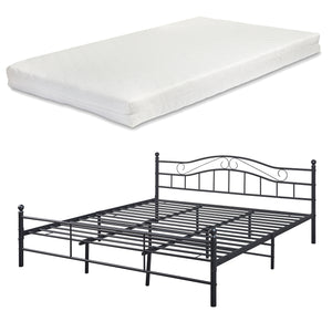 Metallbett Florenz mit Matratze [en.casa]