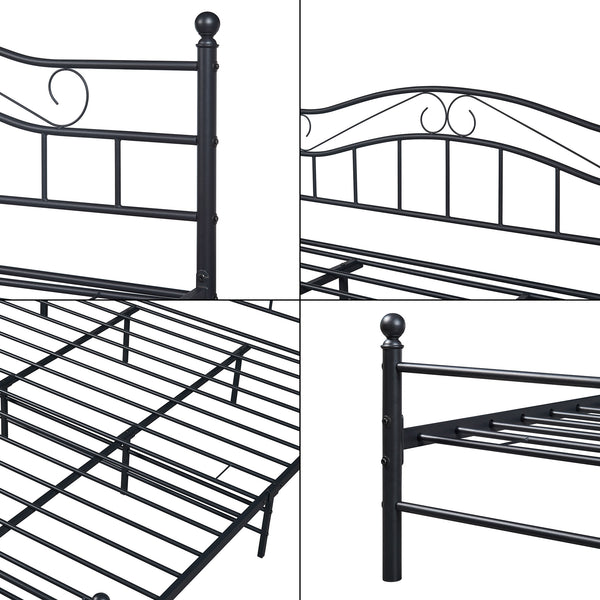 Metallbett Florenz mit Matratze [en.casa]