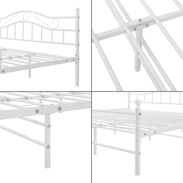 Metallbett Florenz mit Matratze [en.casa]