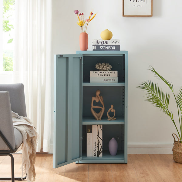 Metallschrank Burlöv Stahl [en.casa]