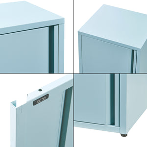 Metallschrank Burlöv Stahl [en.casa]