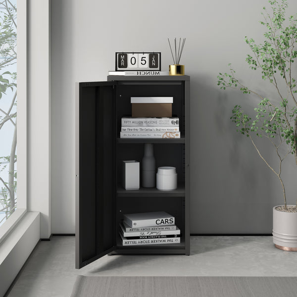 Metallschrank Burlöv Stahl [en.casa]