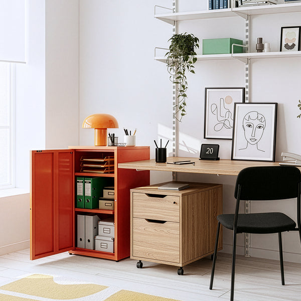 Metallschrank Burlöv Stahl [en.casa]
