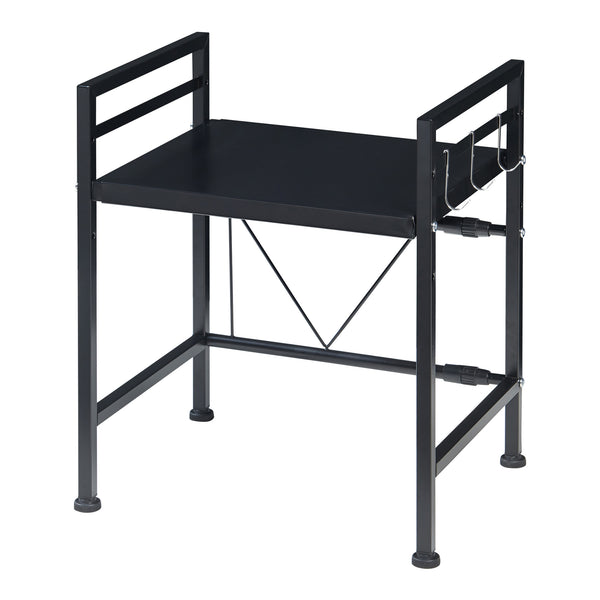 Küchenregal Sorsele verstellbar Schwarz [en.casa]