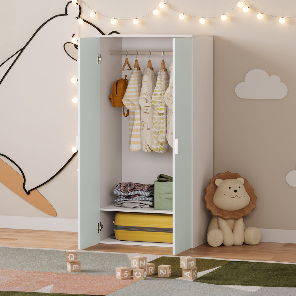Kinderkleiderschrank Sandnes 123x60x40 cm [en.casa]