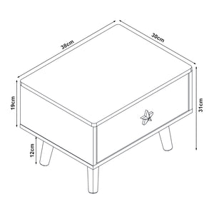 Kindernachttisch Sandnes 31x38x30 cm [en.casa]