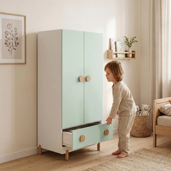 Kinderkleiderschrank Vaarentaa [en.casa]