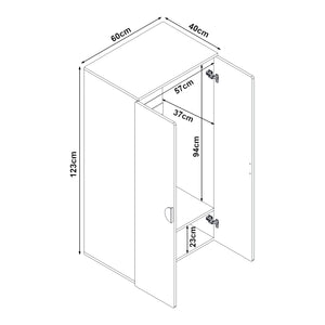 Kinderkleiderschrank Sandnes 123x60x40 cm [en.casa]