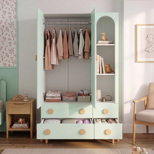 Kinderkleiderschrank Vaarentaa [en.casa]