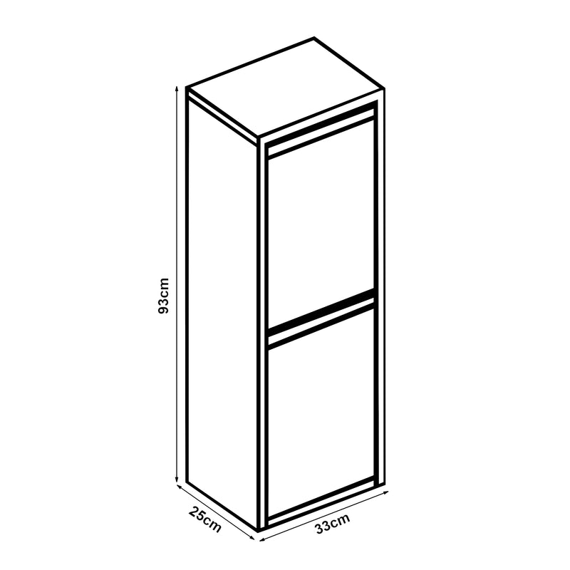Maßskizze Mülltrennschrank Sollentuna [en.casa]