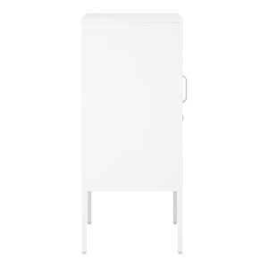 Nachtschrank Hausjärvi 82x35x35 cm Türgriff links Stahl [en.casa]