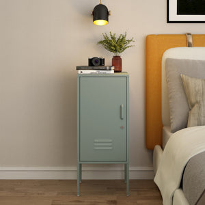 Nachtschrank Hausjärvi 82x35x35 cm Stahl [en.casa]