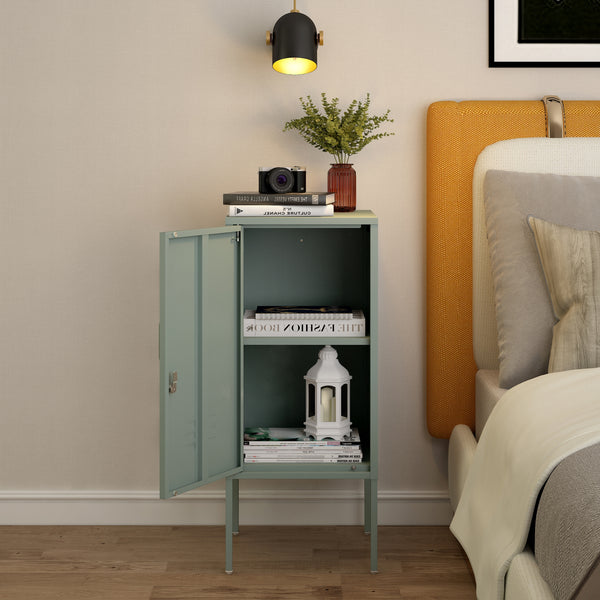 Nachtschrank Hausjärvi 82x35x35 cm Stahl [en.casa]