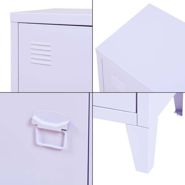 Nachtschrank Inari 2er Set Türgriff rechts und links [en.casa]