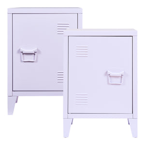 Nachtschrank Inari 2er Set Türgriff rechts und links [en.casa]