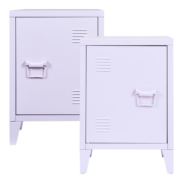 Nachtschrank Inari 2er Set Türgriff rechts und links [en.casa]