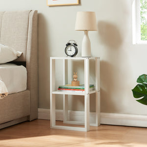 Beistelltisch Thyholm 55x30x30 cm Weiß [en.casa] - premiumXL