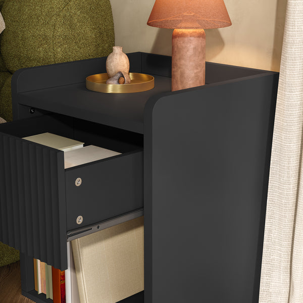 Nachttisch Nand 1 Schublade 1 unteres Fach [en.casa]