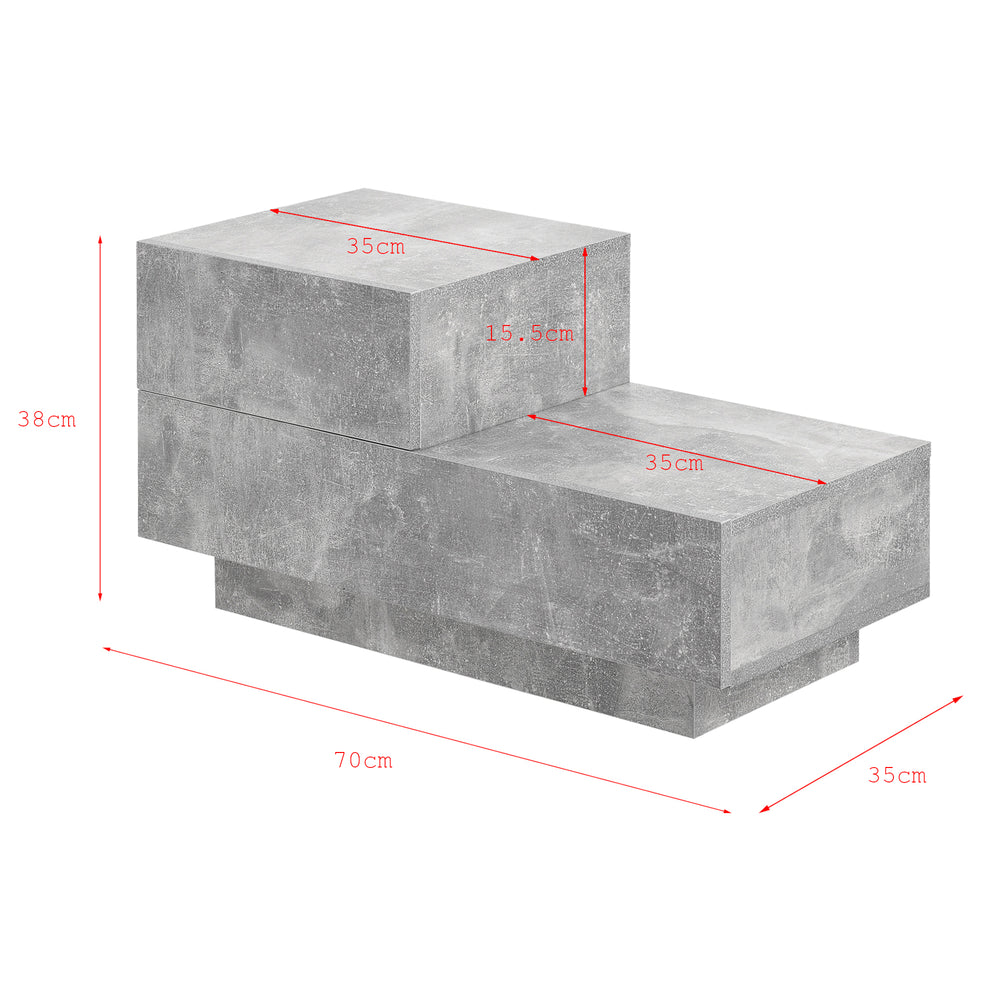 Beistelltisch Sebokeng Links 38x70x35 cm in versch. Farben en.casa - premiumXL