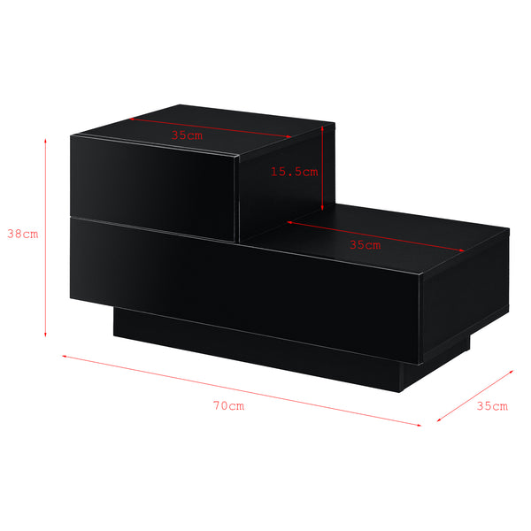 Beistelltisch Sebokeng Links 38x70x35 cm in versch. Farben en.casa