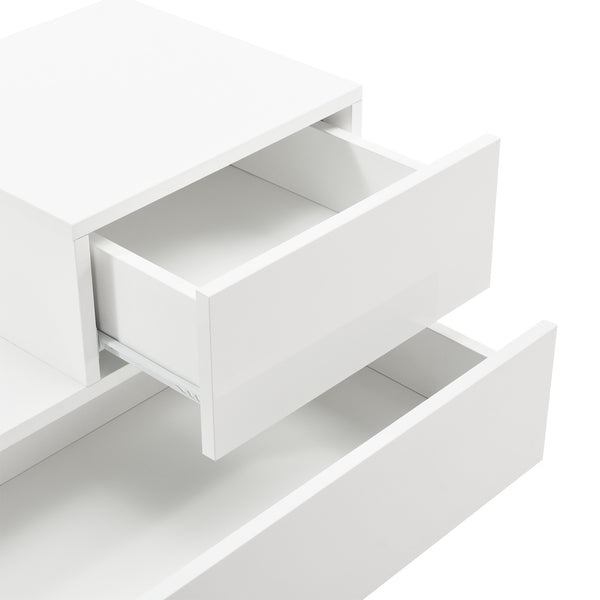 Beistelltisch Sebokeng Rechts 38x70x35 cm in versch. Farben en.casa