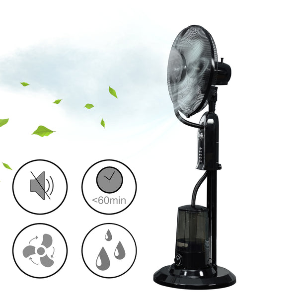 Nebelventilator Ninove 75W mit Wassernebel in.tec