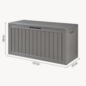 Outdoor-Aufbewahrungsbox Vades 117x47x59 cm [casa.pro]