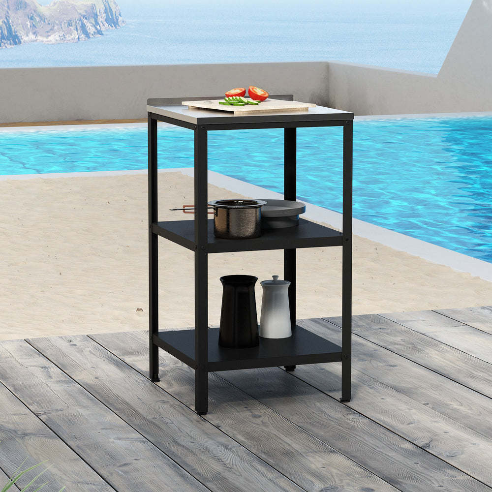 Outdoor Standregal Bolognano 92x50x50 cm [casa.pro]
