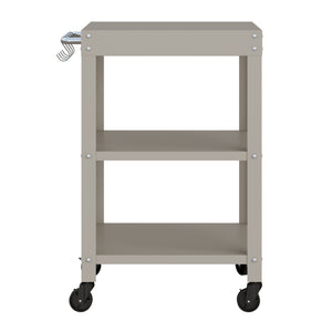 Outdoor Servierwagen Bolognano Stahl 81x50x50 cm [casa.pro]