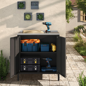 Outdoor Schrank Bolognano 92x80x50 cm [casa.pro]