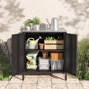 Outdoor Schrank Bolognano 92x80x50 cm [casa.pro]