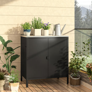 Outdoor Schrank Bolognano 92x80x50 cm [casa.pro]