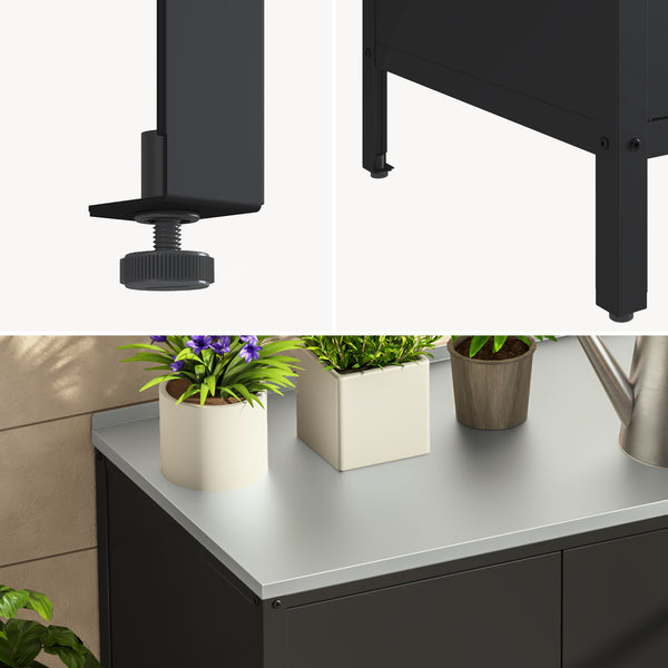 Outdoor Schrank Bolognano 92x80x50 cm [casa.pro]