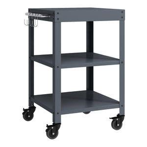 Outdoor Servierwagen Bolognano Stahl 81x50x50 cm [casa.pro]