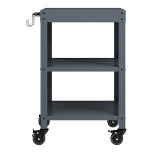 Outdoor Servierwagen Bolognano Stahl 81x50x50 cm [casa.pro]