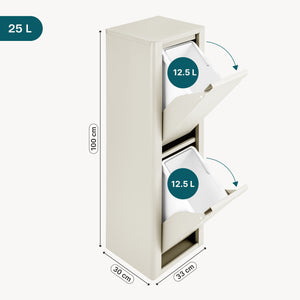 Mülltrennschrank Vavall [en.casa]