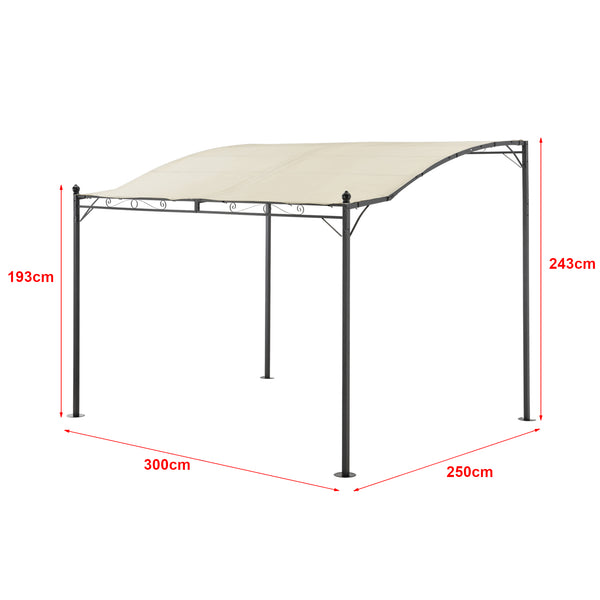 Pergola Teresina 300x250cm versch. Farben [en.casa]