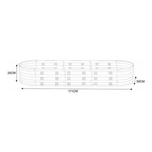 Pflanzbeet Alfedena Stahl [casa.pro]
