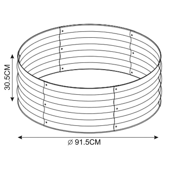 Pflanzbeet Andrano Stahl [casa.pro]