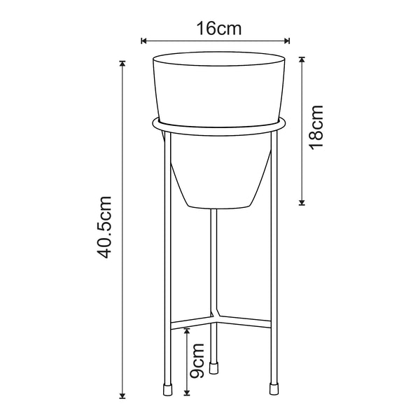 Blumenständer Asten 40,5x16 cm [en.casa]