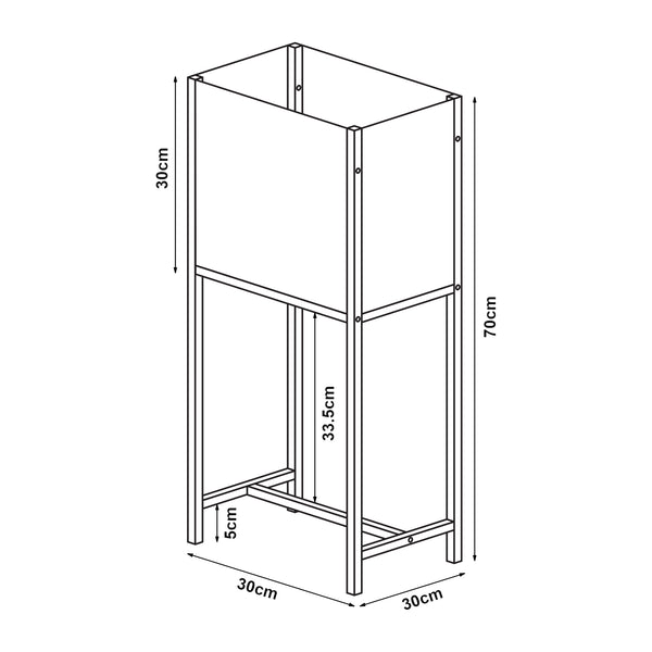 Pflanzenständer Porsgrunn Metall [en.casa]