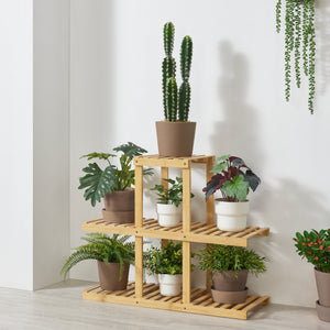 Pflanzregal Halsua 60x72x28 cm Blumentisch [en.casa]