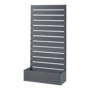 Pflanzkasten mit Sichtschutz Heerde Grau [en.casa]