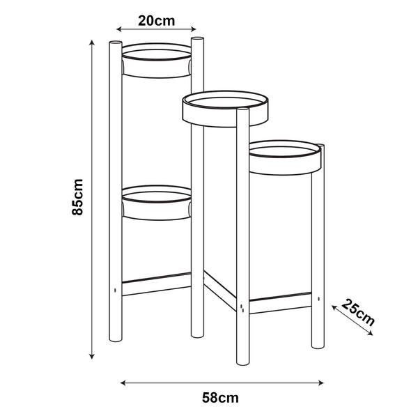 Pflanzenständer Sastamala [en.casa]