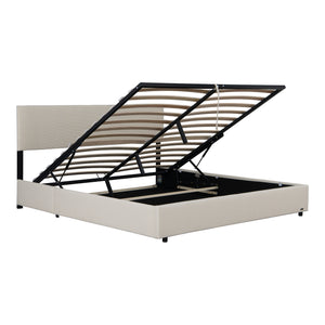 Polsterbett Juva mit Matratze und Bettkasten Corium